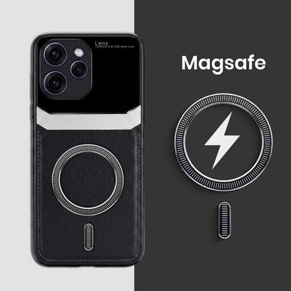 Oppo Reno 15 Pro Mini 5G Premium Magsafe Magnetic Leather Lens Protective Case