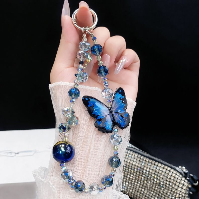 Redmi Note 14 Pro+ 5G Stunning Shimmer Electroplating Butterfly Stand Charm Case