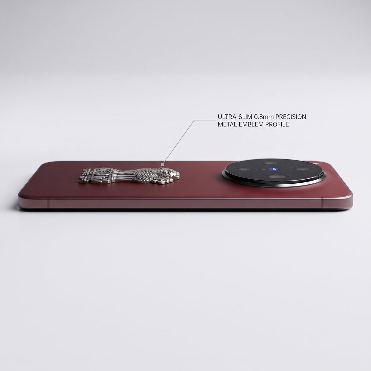 Vivo X300 5G Compatible Satyamev Jayate 3D Metal Emblem Sticker