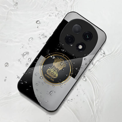 Oppo F29 Pro 5G Premium Acrylic Shockproof Glass Back Case (Satyamev Noir)