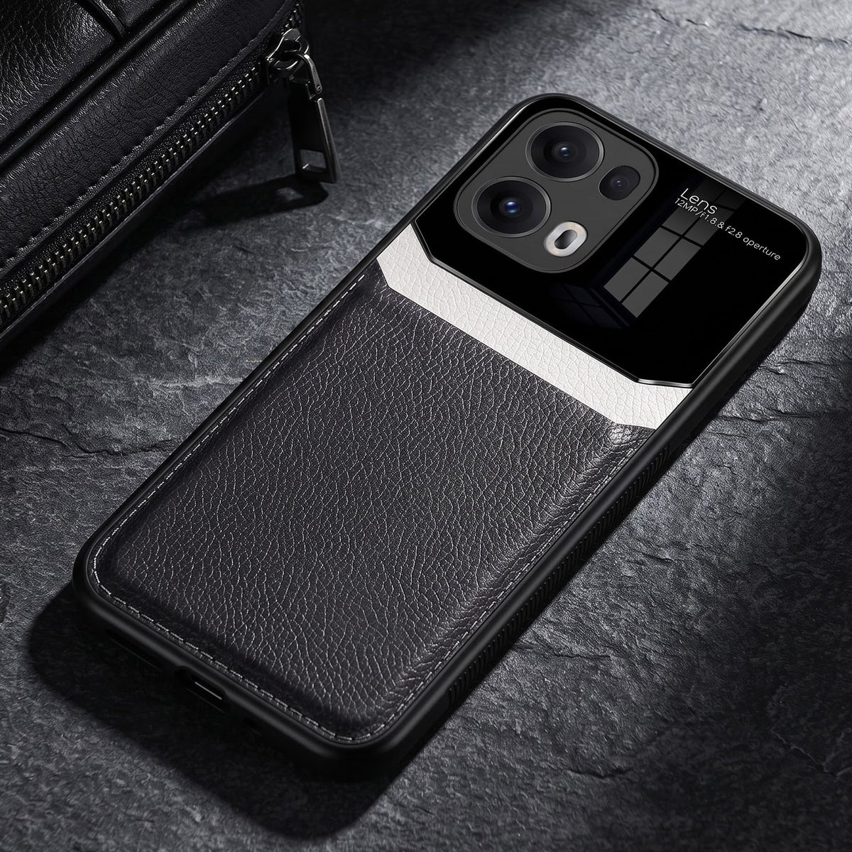 Oppo Reno 13 Pro 5G Premium Leather Lens Protective Case