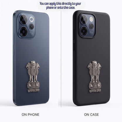 Oppo Reno 15C 5G Compatible Satyamev Jayate 3D Metal Emblem Sticker