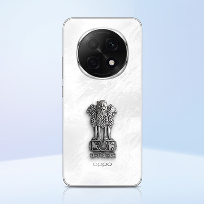 OPPO F29 Pro 5G Compatible Satyamev Jayate 3D Metal Emblem Sticker