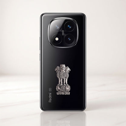 Redmi Note 14 Pro+ 5G Compatible Satyamev Jayate 3D Metal Emblem Sticker