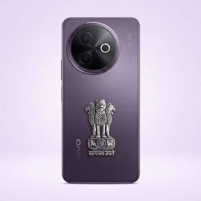 Vivo Y39 5G Compatible Satyamev Jayate 3D Metal Emblem Sticker