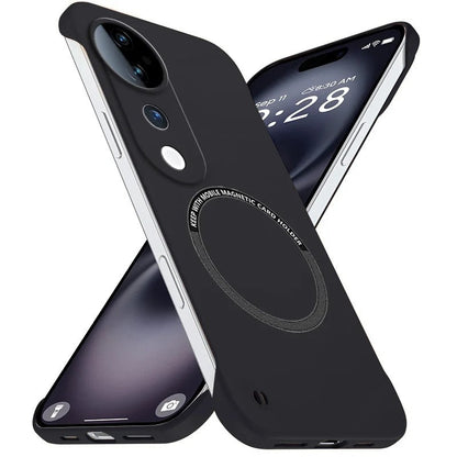 Vivo V50 Frameless Magnetic Wireless Charging Case — Ultra-Slim Clear MagSafe Compatible Cover
