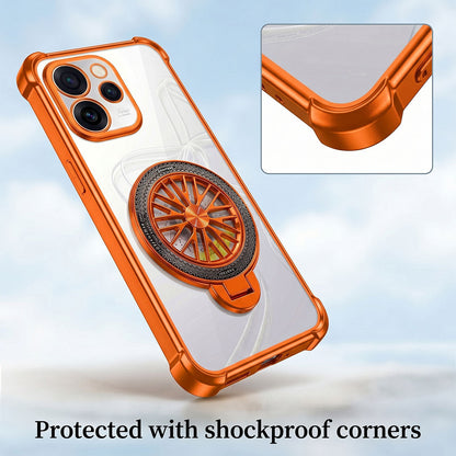 Oppo Reno 15 Pro Mini 5G Stress Buster Wheel Rotating Airbag Cosmic Orange Case