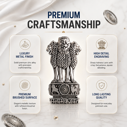 Google Pixel 10 5G Compatible Satyamev Jayate 3D Metal Emblem Sticker