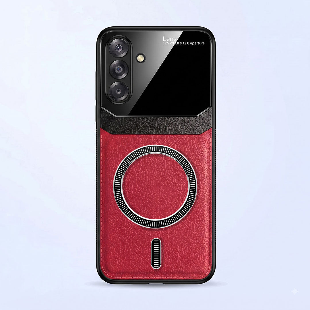 Samsung Galaxy A26 5G Premium Magsafe Magnetic Leather Lens Protective Case