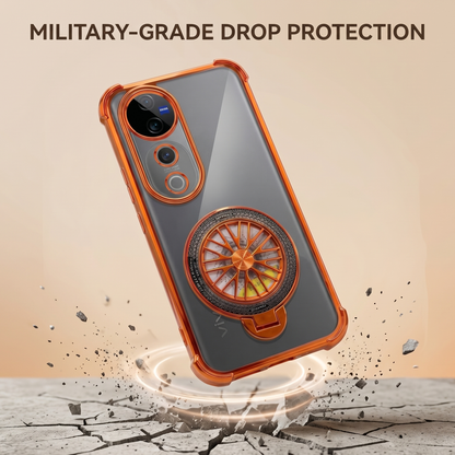 Vivo V40 Pro 5G Stress Buster Wheel Rotating Airbag Cosmic Orange Case
