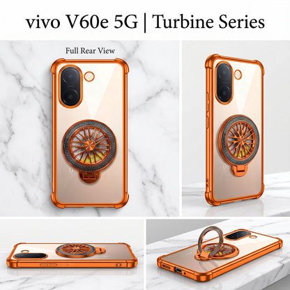 Vivo V60e 5G Stress Buster Wheel Rotating Airbag Cosmic Orange Case