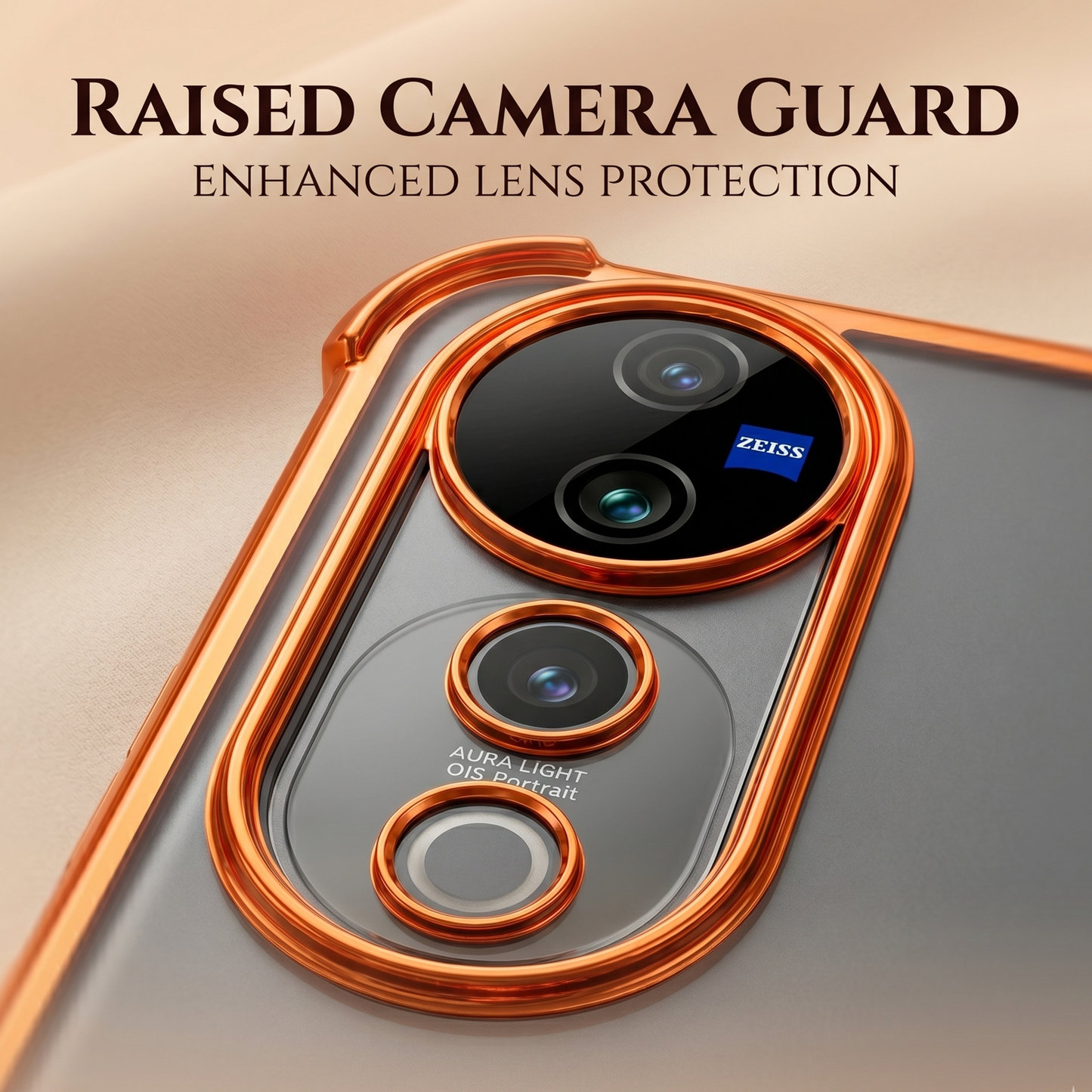 Vivo V40 Pro 5G Stress Buster Wheel Rotating Airbag Cosmic Orange Case