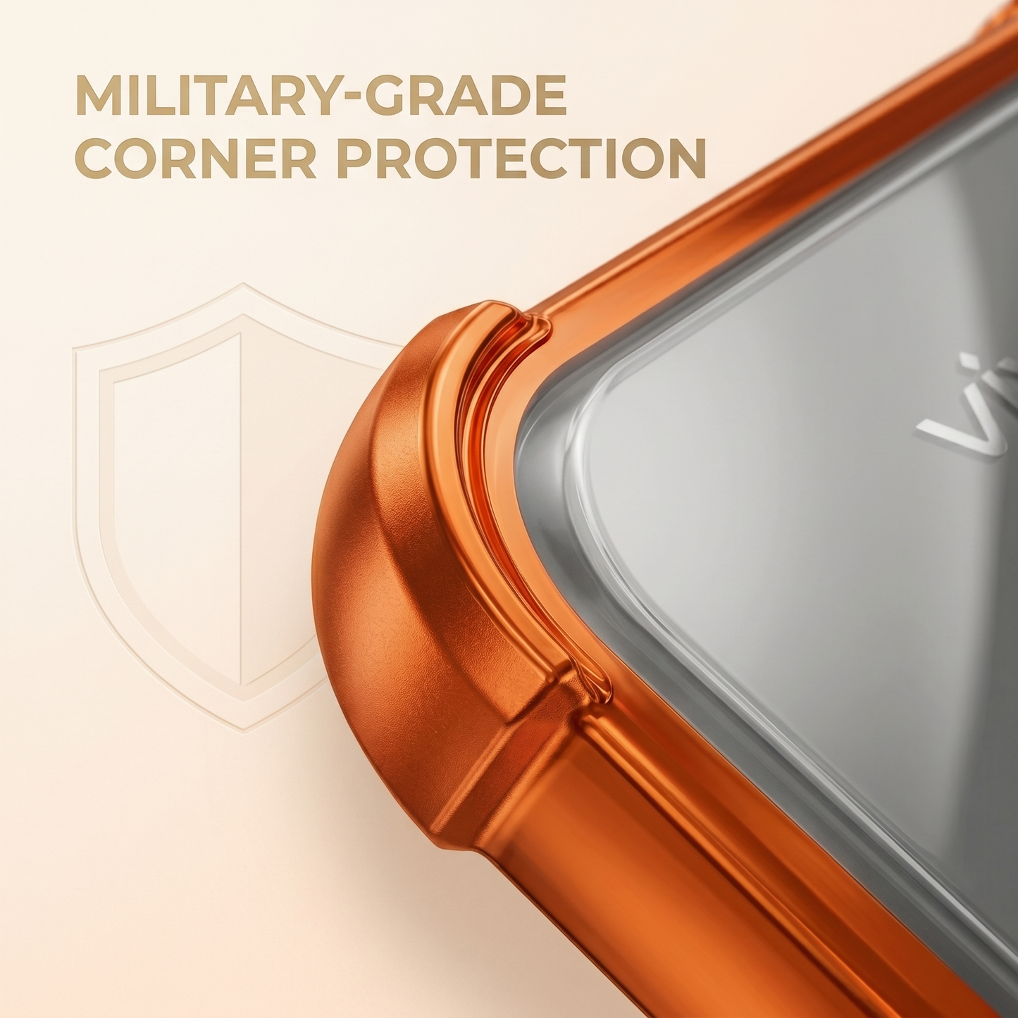 Vivo V40 Pro 5G Invincible Bracket Ring Stand Airbag Cosmic Orange Case