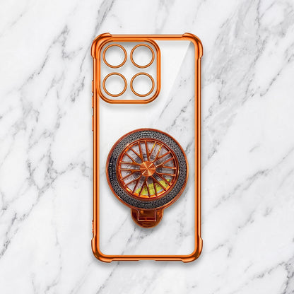 Motorola Edge 60 Pro 5G Stress Buster Wheel Rotating Airbag Cosmic Orange Case