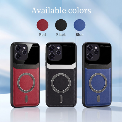 Oppo Reno 15 Pro Mini 5G Premium Magsafe Magnetic Leather Lens Protective Case