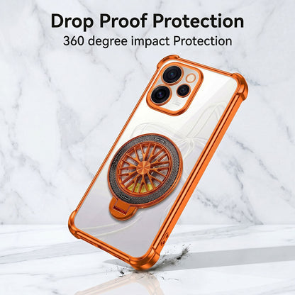 Oppo Reno 15 Pro Mini 5G Stress Buster Wheel Rotating Airbag Cosmic Orange Case