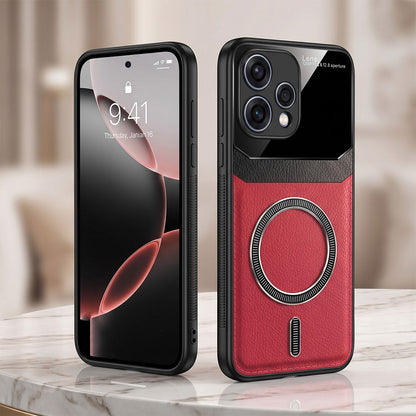 Oppo Reno 15 5G Premium Magsafe Magnetic Leather Lens Protective Case