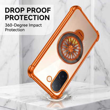 Vivo V60e 5G Stress Buster Wheel Rotating Airbag Cosmic Orange Case