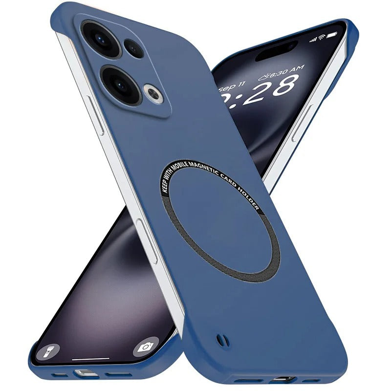 Oppo Reno13 Frameless Magnetic Wireless Charging Case — Ultra-Slim Clear MagSafe Compatible Cover