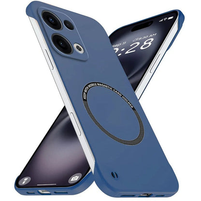 Oppo Reno13 Frameless Magnetic Wireless Charging Case — Ultra-Slim Clear MagSafe Compatible Cover