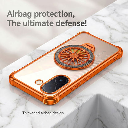 Vivo V60e 5G Stress Buster Wheel Rotating Airbag Cosmic Orange Case