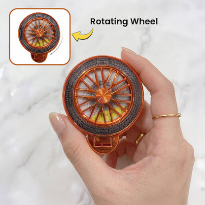 Oppo Reno 15 Pro Mini 5G Stress Buster Wheel Rotating Airbag Cosmic Orange Case