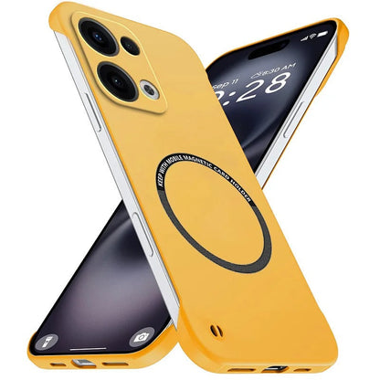 Oppo Reno13 Frameless Magnetic Wireless Charging Case — Ultra-Slim Clear MagSafe Compatible Cover