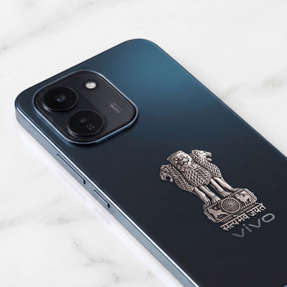 Vivo Y600 Turbo 5G Compatible Satyamev Jayate 3D Metal Emblem Sticker