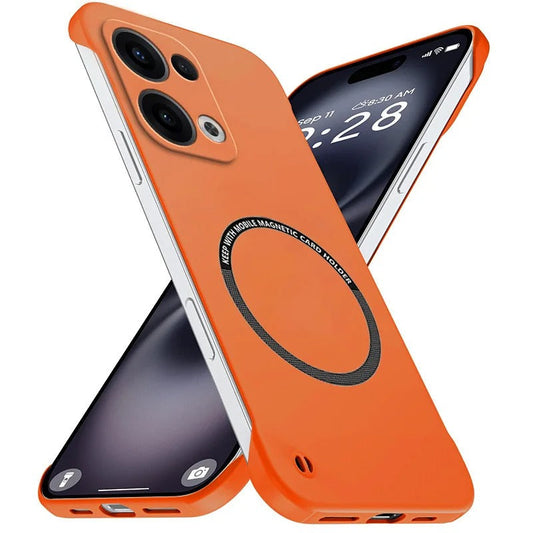 Oppo Reno13 Frameless Magnetic Wireless Charging Case — Ultra-Slim Clear MagSafe Compatible Cover
