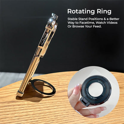 Nothing Phone 2a 5G Original Luxury Magnifier Ring Stand Shockproof Airbags Corner Case