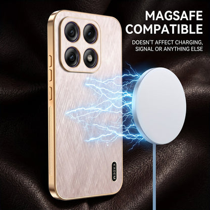 Motorola Edge 70 Pro 5G Premium Electroplated Frame Gold Thread Pattern Soft Case