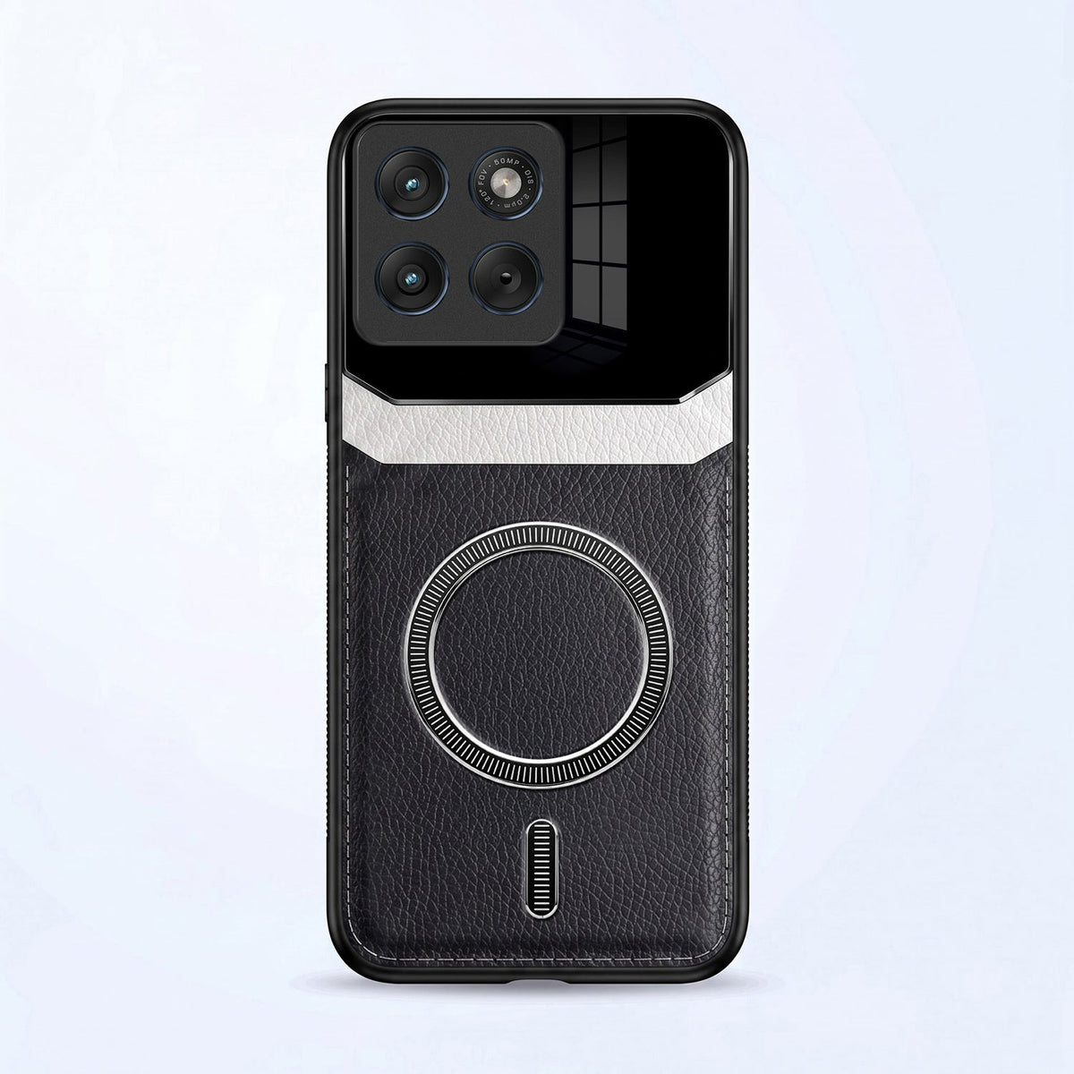 Motorola Edge 70 Fusion 5G Premium Magsafe Magnetic Leather Lens Protective Case