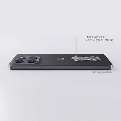 Motorola Edge 70 5G Compatible Satyamev Jayate 3D Metal Emblem Sticker
