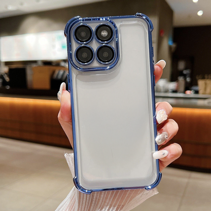 Person holding a Motorola Edge 60 Pro 5G phone case with a kitchen background