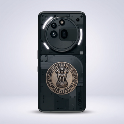 Nothing Phone 3A Pro 5G Compatible Satyamev Jayate 3D Metal Emblem Sticker