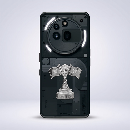 Nothing Phone 3A Pro 5G Compatible Satyamev Jayate 3D Metal Emblem Sticker