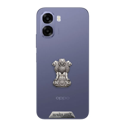 OPPO A6s 5G Compatible Satyamev Jayate 3D Metal Emblem Sticker