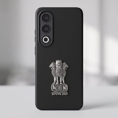 Oppo K12X 5G Compatible Satyamev Jayate 3D Metal Emblem Sticker