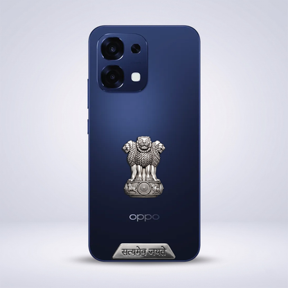 OPPO F31 5G Compatible Satyamev Jayate 3D Metal Emblem Sticker