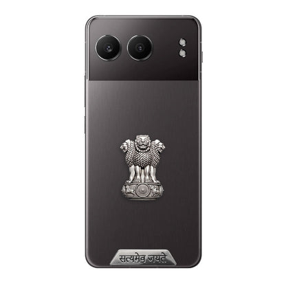 One Plus Nord 4 5G Compatible Satyamev Jayate 3D Metal Emblem Sticker