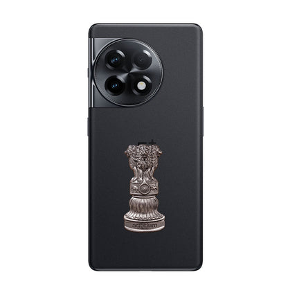 OnePlus 11R 5G Compatible Satyamev Jayate 3D Metal Emblem Sticker