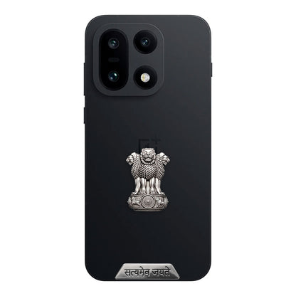 OnePlus 15 5G Compatible Satyamev Jayate 3D Metal Emblem Sticker