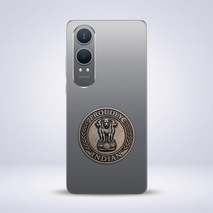 OnePlus Nord CE4 Lite 5G Compatible Satyamev Jayate 3D Metal Emblem Sticker