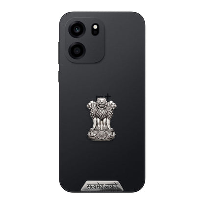 OnePlus N6 5G Compatible Satyamev Jayate 3D Metal Emblem Sticker