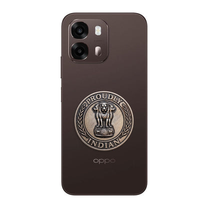 Oppo A6 Pro 5G Compatible Satyamev Jayate 3D Metal Emblem Sticker
