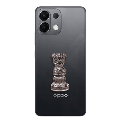 Oppo K13 5G Compatible Satyamev Jayate 3D Metal Emblem Sticker