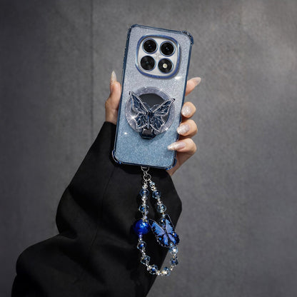 Oppo F29 Pro 5G Shockproof Butterfly Stand Case with Charm Strap