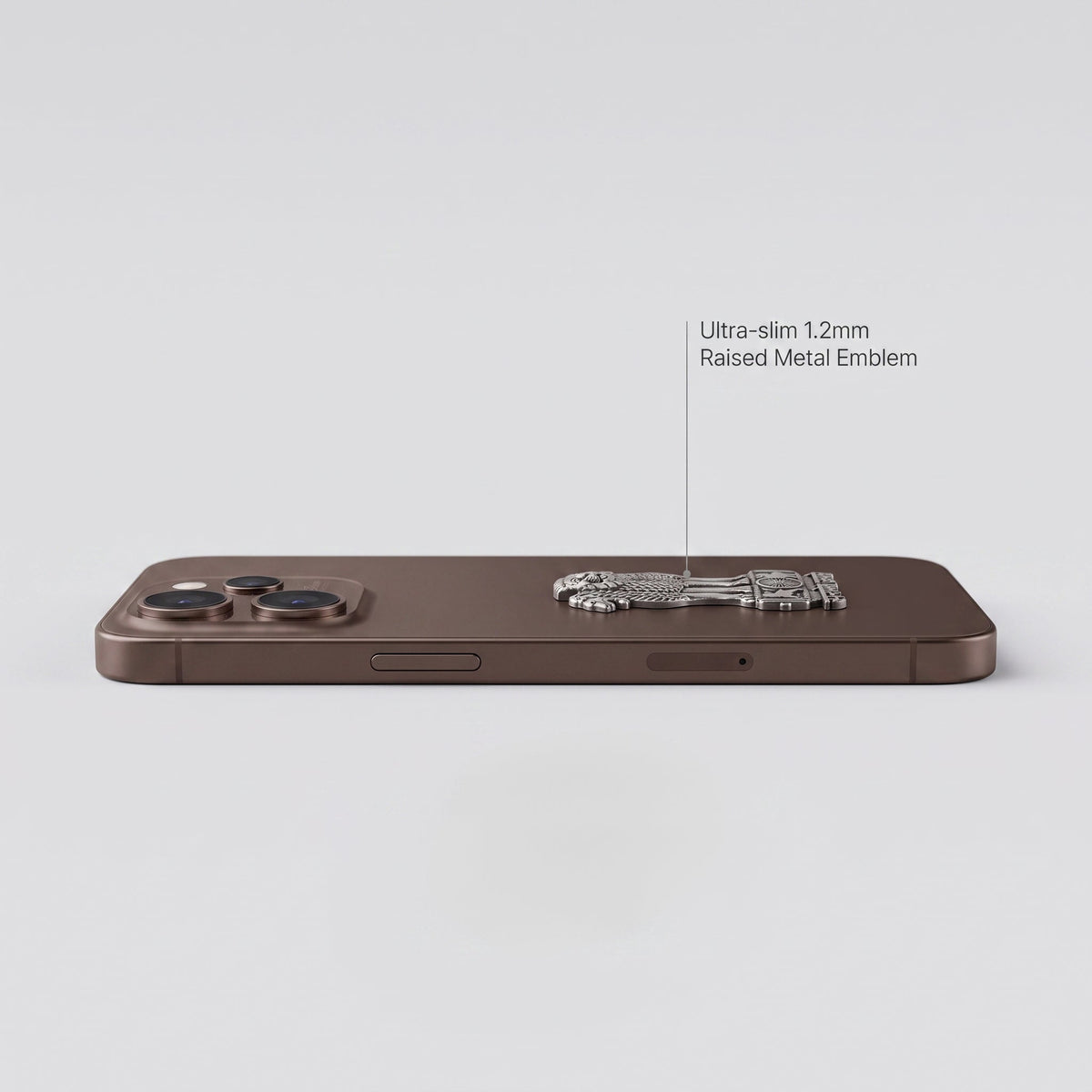 Oppo Reno 15 Pro Mini 5G Compatible Satyamev Jayate 3D Metal Emblem Sticker
