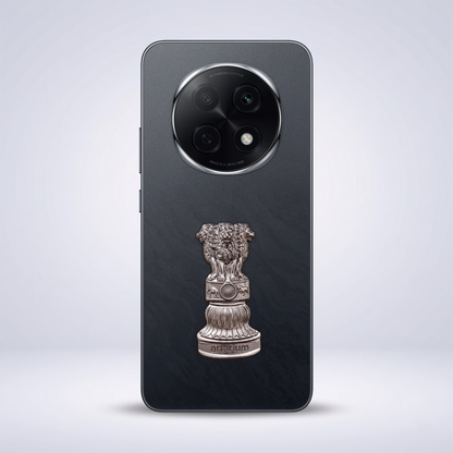 Oppo F29 Pro 5G Compatible Satyamev Jayate 3D Metal Emblem Sticker
