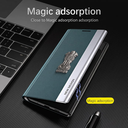 Vivo Y400 Pro 5G Satyamev Jayate Flip Leather Case